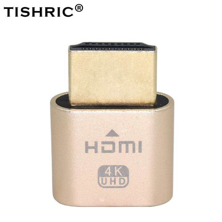 tishric-gold-vga-hdmi-compatibl-dummy-plug-virtual-display-emulator-adapter-ddc-edid-1920x1080p-for-video-card-btc-mining-miner-adapters-cables