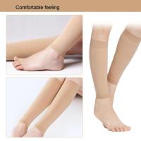 1 Pair Flesh Stocking Elastic Varicose Veins Calf Socks For Woman Fatigue Relief Venous Pressure Pants Leg Sock Slimming