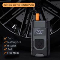 Wireless Car Tire Inflator Pump 6000mAh Power Bank 150PSI Car Air Compressor for Truck  Motorcycles Bicycle Ball Air Compressors  Inflators