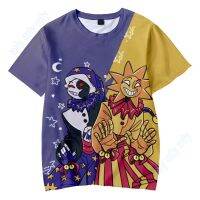 Sundrop FNAF Print T-Shirt Short Sleeve for Kids Boys /Girls