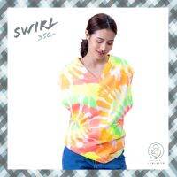 เสื้อให้นมคุณแม่สายชิลมัดย้อม รุ่น Swirl กับแพทเทิร์นเดิม แต่เสริมด้วยเนื้อผ้าที่ใส่สบาย