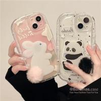 Iphone 14 13 12 X Xr Xs 7 8 6 6s เคสโทรศัพท์ การ์ตูน น่ารัก ตุ๊กตาแพนด้า นิ่ม