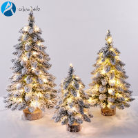 [Okwish] ต้นคริสต์มาสขนาดเล็กไฟ Led ตกแต่งอุปกรณ์ประดับตกแต่งบ้าน Navidad