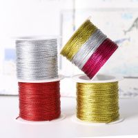 【YF】❂  20M Gold Color Wire Glitter Thread Wrapping String Rope Wedding Garment Making