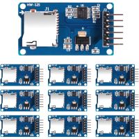 โมดูล SD การ์ดไมโคร10ชิ้นพร้อมชิปการแปลงระดับสำหรับการ์ด Arduino SDHC ตัวอ่านอะแดปเตอร์บัตร TF