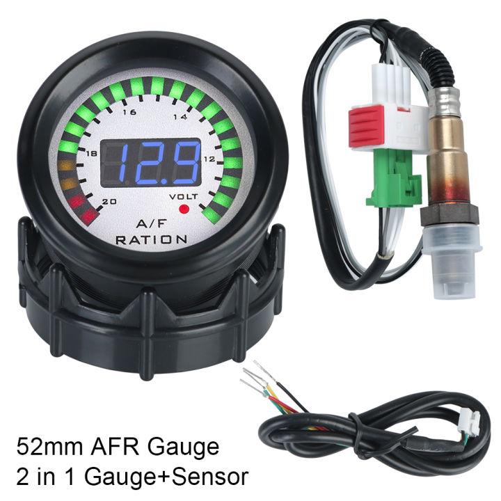 Mm In Meter Voltage Digital Air Fuel Ratio Gauge Car Gauge AFR O Oxygen Sensor With