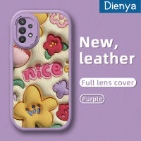 Dienya เคสสำหรับ Samsung A32 5G M32 5G A32 4G A33 5G เคสสวยงามลายดอกไม้สวยงามเคสใส่โทรศัพท์หนังดีไซน์ใหม่ซิลิโคนนิ่มเคสมือถือกันกระแทกป้องกันการตกพร้อมกับเคสป้องกันกล้องเลนส์คลุมทั้งหมด