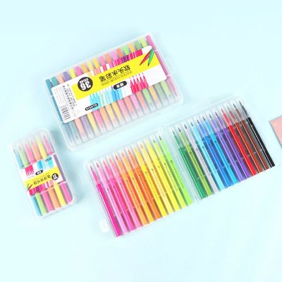 W3JD Colors Soft Brush Watercolor Pen Marker Sketch Drawing Calligraphy Stationery