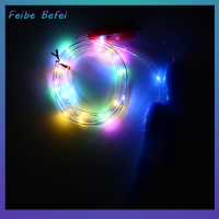Feibe Befei เชือกกระโดด Led มีไฟสำหรับเด็ก,ฟิตเนสใช้ออกกำลังกายแบบสุ่มสี