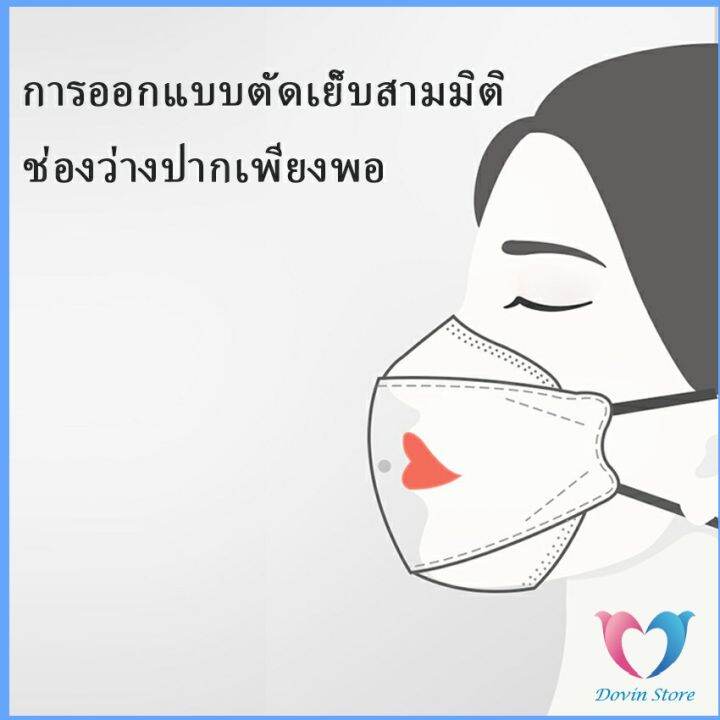 หน้ากากอนามัย-ทรงเกาหลี-กันไวรัส-กันฝุ่น-ทรงเกาหลี-3d-protective-mask