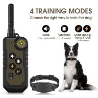 ZZOOI Electric Dog Training Collar Rechargeable Training Dog Collar With Shock Vibration Sound Waterproof Pet Remote Control Collar