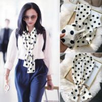 Fashion all-match Korean scarf thin silk narrow scarf