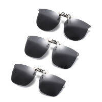 Hot1 ~ 5PCS Rimless Round Flip Up Clip On Oversized Men Polarized Clip Sunglasses Fishing Aviation Blue Mirror Big Size Driving 2023