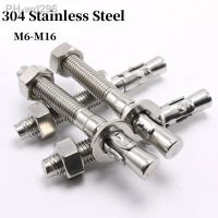 304 Stainless Steel Expansion Screw Wedge Anchor Through Bolt M6 M8 M10 M12 M16 Expansion Bolt