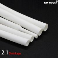 1 Meter White Dia 1 2 3 4 5 6 7 8 9 10 12 14 16 20 25 30 40 50 mm Heat Shrink Tube 2:1 Polyolefin Thermal Cable Sleeve Insulated Electrical Circuitry