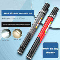 【เรือจากประเทศไทย】ไฟฉาย COB+LED Mini Flashlight ขนาดเล็ก แบบพกพา ไฟฉายฉุกเฉิน COB ไฟฉายสว่างมาก ขาว/แดง/ไฟสีเหลือง USB ชาร์จมินิไฟฉาย LED 3 โหมดแสงไฟฉายกันน้ำ