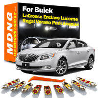 MDNG Canbus อุปกรณ์เสริมในรถยนต์สำหรับ Buick LaCrosse Enclave Lucerne Regal Verano Park Avenue LED ภายในแผนที่โดม Trunk Light Kit