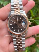 นาฬิกาข้อมือ Rolex Datejust 36mm. Chocolate Twotone 2k Rosegold (TOP SWISS) (สินค้าพร้อมกล่อง) (ขอดูรูปเพิ่มเติมได้ที่ช่องแชทค่ะ)