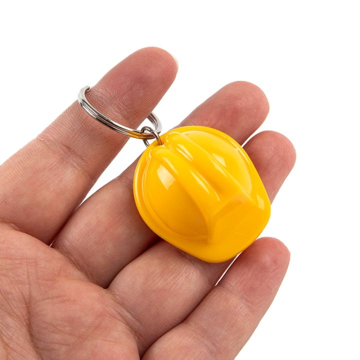 hot-1pcs-plastic-helmet-hard-hat-keychain-event-practical-color-safety-jewelry