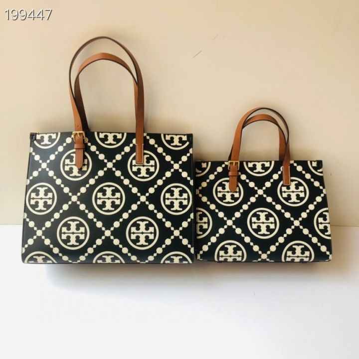 Tory Burch T Monogram Embossed Tote Bag