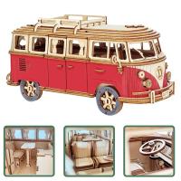 จิ๊กซอว์ Pecine Campervan ตัวต่อเรียนรู้ปลูกของเล่นเด็กสำหรับ1 2 3ปี