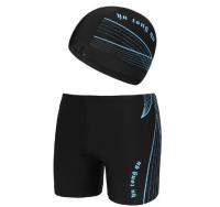 A Set Quick-drying Swimming Trunks Swimming Cap Suit Breathable Swimming Trunks Swimming Caps Man Swimsuit L-4XL Size Swimwear