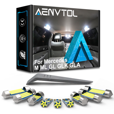 AENVTOL For Benz M ML GL GLK GLA GLC Class W163 W164 W166 X164 X166 X204 X156 X253 Canbus Car LED Interior Lights Kit