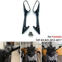 REALZION รถจักรยานยนต์มองหลังมองหลังกระจกมองข้างสำหรับ Yamaha YZF-R3 YZF-R25 YZF R3 R25 YZFR3 YZFR25 2013-2017 2016 2015 2014