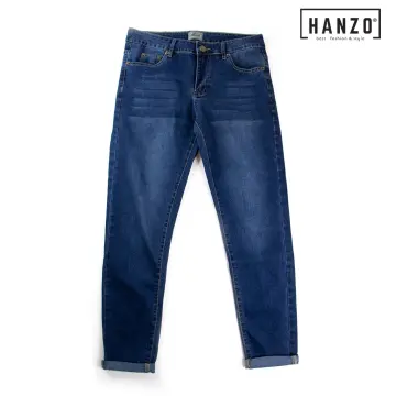 HANZO Men Short Pant Regular Fit Cotton Pant Casual Short Pant Seluar  Pendek Lelaki - JL9810 - Navy
