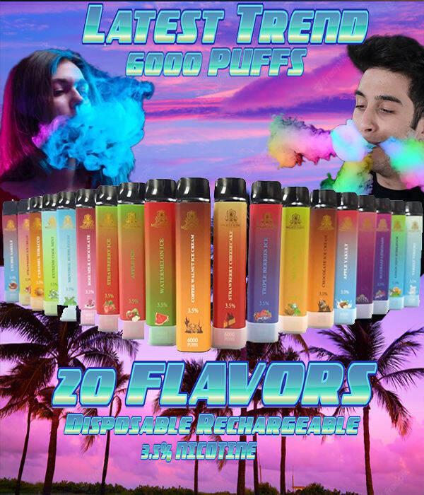LEGIT MIGHTY KING Rechargeable Disposable PUFF PLUS 6000 Puffs