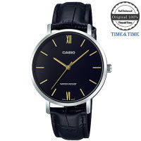 Time&amp;Time CASIO Standard นาฬิกาข้อมือผู้หญิง สีดำ สายหนัง รุ่น LTP-VT01L-1BUDF (CMG)