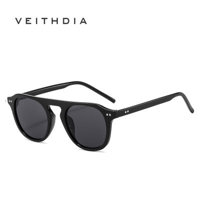 VEITHDIA แว่นตาวินเทจใหม่สำหรับผู้ชายและผู้หญิงเทรนด์เดียวกันนักบินเจลลี่สี S2092แว่นกันแดดแว่นกันแดด