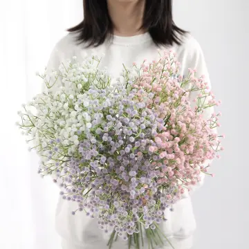 Artificial Fake Baby's Breath Gypsophila Silk Flowers Bouquet Home Wedding  Decor