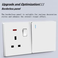 ELEGAN PC material wall socket 12way light switch led power indicator-C82 【One year warranty】