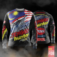 Tshirt Fishing [ready Kod F08 Stock] Jenggo Hunter Edition Malaysia Merdeka trendy