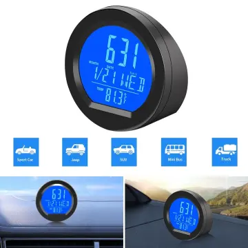 Mini Luminous Car Clock Automobiles Internal Stick Watch - Temu