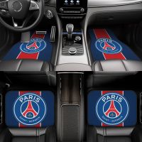 Paris Saint-Germain FC อเนกประสงค์สำหรับรถยนต์พรมปูพื้นเสื่อปูพื้น4ชิ้นพรมปูพื้นพรมอากาศสำหรับรถทุกคัน