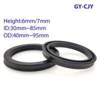 CS 6mm/7mm ID 30-85mm Black NBR Hydraulic Cylinder Oil Sealing Ring UN/USH/U/Y Type Shaft Hole General Sealing Ring Gasket