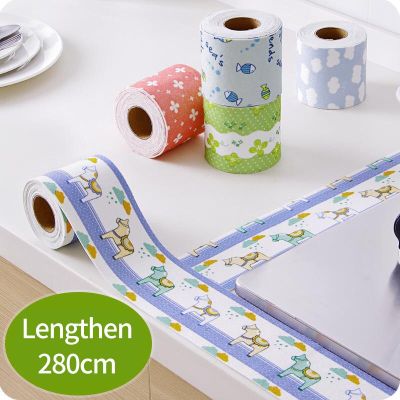 280CM Sink Countertop Waterproof Sticker Bathroom Accessories Kitchen Tape Large Moisture-Proof Stickers Home Decoration Tool Adhesives Tape