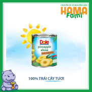 Dứa  khóm  nguyên lát ngâm hiệu Dole 822g