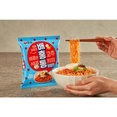 มาม่าเกาหลี บิบิมเมียน nongshim chal bibim myeon korean cold noodles spicy 137g