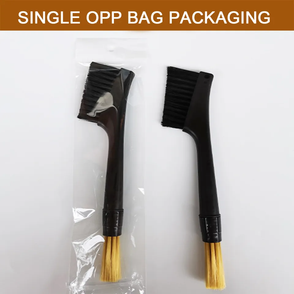 Coffee Machine Cleaning Brush, Plastic Double Head Removable Brush