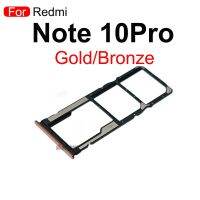 สำหรับ Xiaomi Redmi Note 10 4G 5G Pro ซิมเครื่องอ่านการ์ด10Pro ที่ใส่ถาดใส่ซิมช่อง SD อะไหล่ทดแทน LKT37123ชิ้นส่วนทดแทน