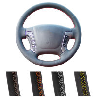 DIY Customized Car Steering Wheel Cover For Hyundai Santa Fe 2006-2012 Auto Artificial Leather Steering Wrap