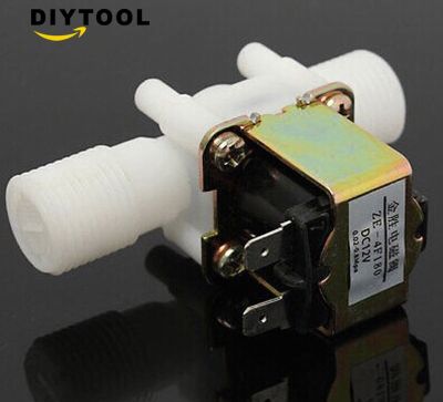 【Deal of the day】 วาล์ว12V โซลินอยด์เช้า220V น้ำเป็นวาล์วพลาสติก1/2"