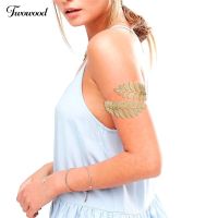 ♥Metal Leaf Open celet Arm Cuff Armlet Bangle Fine