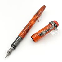 LAN Serpent Marble Finish Inheritance Series Red&amp;Black MB Fountain / Rollerball / Ballpoint Pen Monte With Exquisite Snake Clip  Pens