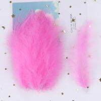 50pcs Fluffy Turkey Feather Crafts 10-15cm Marabou Plumes Wedding Accessories Catcher