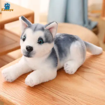 Realistic Husky Dog Simulation Toy Dog Puppy Lifelike