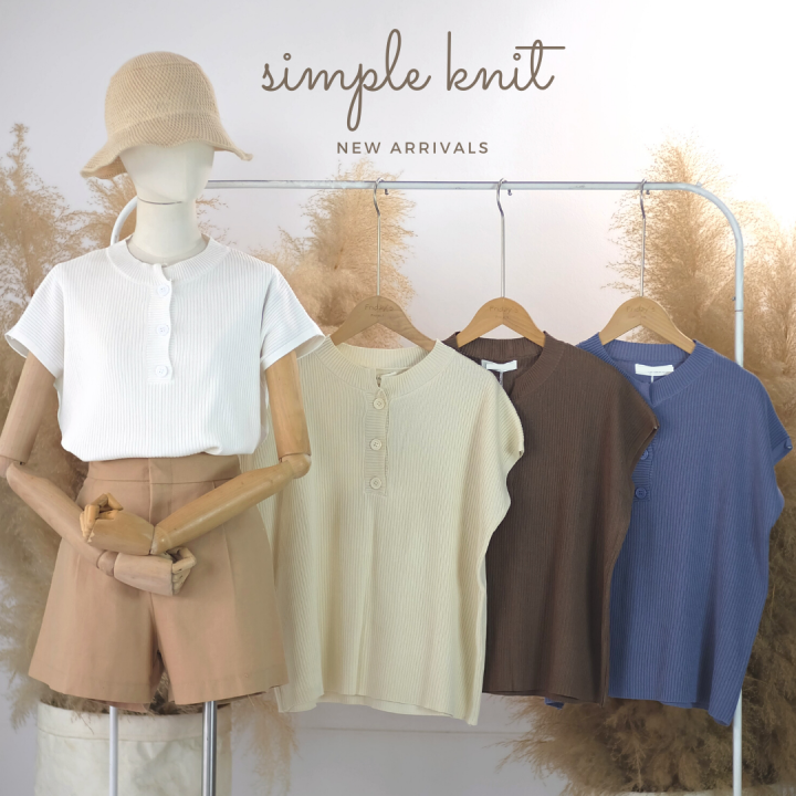 simple-knit-เสื้อผ้าไหมพรมร่องไม่ต้องรีด